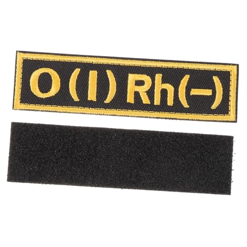 MOTHNUR Blutgruppen patch Aufnäher Bestickter Bluttyp zum Aufkleben für Kleidung Uniformen Taktische Jacken Armband Notfall Identifikation Langlebig von MOTHNUR