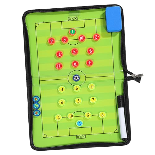 MOTHNUR Faltbares Fußball Taktikboard PU und Magnetisches Fußballfeld Whiteboard mit Marker und Radiergummi für Trainer und Spieler MOTHNUR Faltbares Fußball Taktikboard PU und Magnetisches Fußballfeld Whiteboard mit Marker und Radiergummi für Trainer und Spieler von MOTHNUR