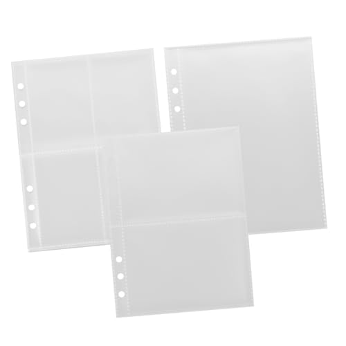 MOTHNUR Fotokartenalbum Einlegeblätter mit Einseitigen Transparenten Klarsichtseiten Fächer Sammelkarten Hüllen aus Robustem PP Material von MOTHNUR
