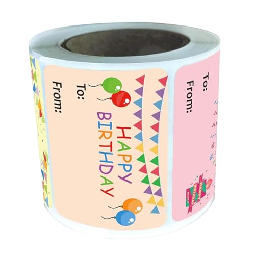 MOTHNUR Geburtstags Aufkleber Happy Birthday Sticker für Partygeschenke Bunte Namensetiketten für Klassenzimmer Feier Selbstklebende Geschenkaufkleber für Büro und Dekoration MOTHNUR Geburtstags Aufkleber Happy Birthday Sticker für Partygeschenke Bunte Namensetiketten für Klassenzimmer Feier Selbstklebende Geschenkaufkleber für Büro und Dekoration von MOTHNUR
