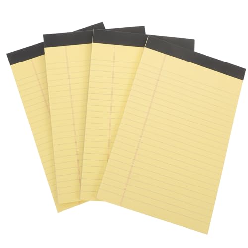 MOTHNUR Gelbe Legal Pads Tragbarer Planer Notizblock mit Linierten Blättern Abreißbar und Undatiert für To Do Listen Tagesplanung Büro Schule und Zuhause Dickes Spurloses Abreißen von MOTHNUR