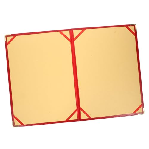 MOTHNUR Großer Roter Portfolio Organizer Ordner mit Metall Ecken Multifunktionaler Business Mappe für Wichtige Dokumente Handlicher Aktenhalter für Büro Schule und Beruf Platzsparend und von MOTHNUR