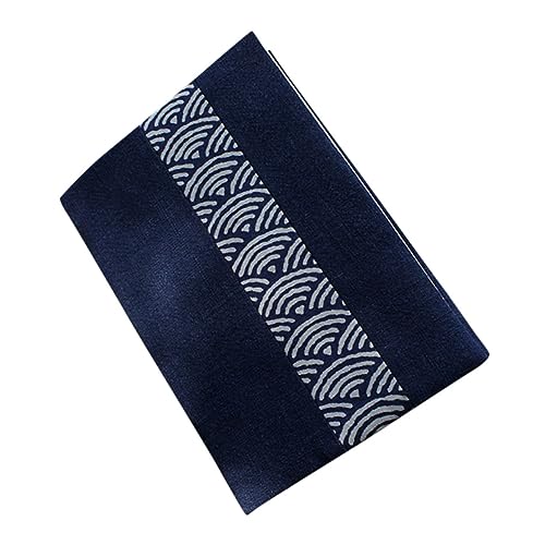 MOTHNUR Handgemachte Leinen Buchhülle Stylish Buchschutzhülle Ornamental Buchumschlag Für Tagebücher Schulbücher Textbücher Elegant Robust von MOTHNUR