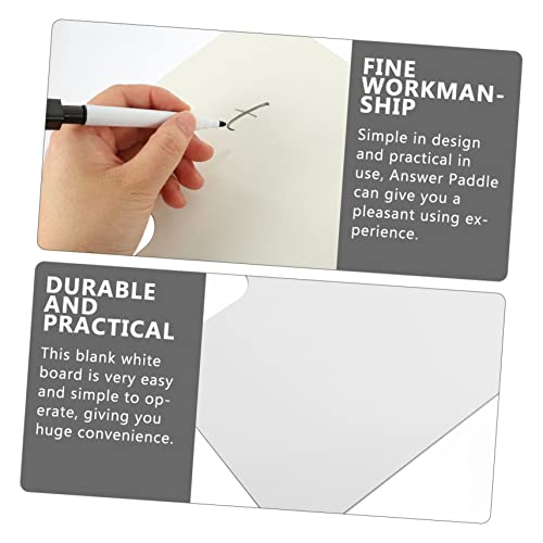 MOTHNUR Handheld Whiteboard Teilig Beidseitig Beschreibbar Wiederverwendbares Antwort Paddle für Klassenzimmer Schulunterricht Stabile Ausführung Einfach zu Bedienen für Abstimmungen und MOTHNUR Handheld Whiteboard Teilig Beidseitig Beschreibbar Wiederverwendbares Antwort Paddle für Klassenzimmer Schulunterricht Stabile Ausführung Einfach zu Bedienen für Abstimmungen und von MOTHNUR