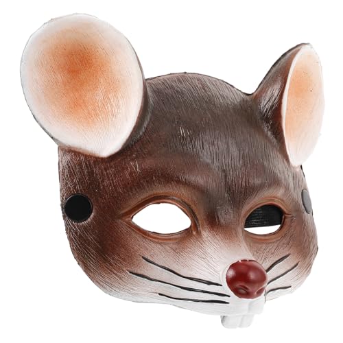 MOTHNUR Karneval Maus Maske PU Schaumstoff Halloween Party Maske für Erwachsene und Kreatives Tierkostüm Fasching Verstellbar Leicht und Atmungsaktiv von MOTHNUR