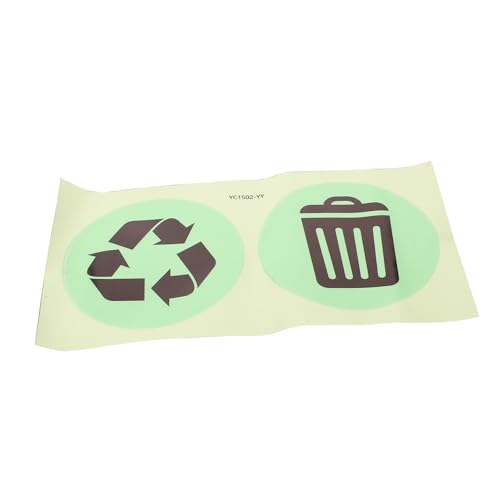 MOTHNUR Leuchtende Mülltonnen aufkleber Recycle Decal Selbstklebend Wasserfest PVC Mülltrennung Sticker für Küche Büro Hotel Öffentliche Orte Klare Sichtbarkeit und Einfache Anwendung MOTHNUR Leuchtende Mülltonnen aufkleber Recycle Decal Selbstklebend Wasserfest PVC Mülltrennung Sticker für Küche Büro Hotel Öffentliche Orte Klare Sichtbarkeit und Einfache Anwendung von MOTHNUR