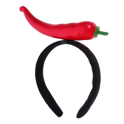 MOTHNUR Lustiges Chili Haarband Niedliches Kostüm Accessoire für Karneval Halloween und Partys Kreatives Gemüse Stirnband für Erwachsene MOTHNUR Lustiges Chili Haarband Niedliches Kostüm Accessoire für Karneval Halloween und Partys Kreatives Gemüse Stirnband für Erwachsene von MOTHNUR