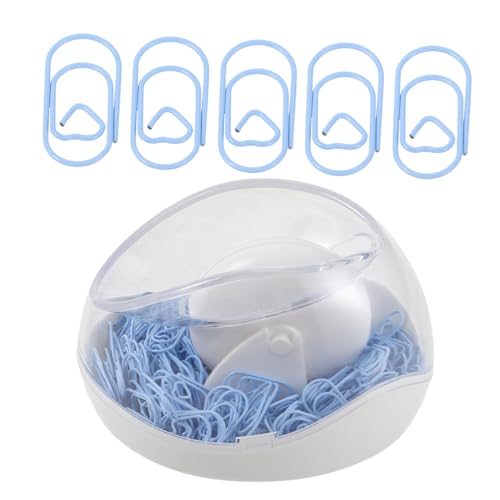 MOTHNUR Magnetischer Mini Clipspender Herzförmige Büroklammern Blau Starker Halt als Lesezeichen für Schul Sowie Schreibtischorganisation MOTHNUR Magnetischer Mini Clipspender Herzförmige Büroklammern Blau Starker Halt als Lesezeichen für Schul Sowie Schreibtischorganisation von MOTHNUR