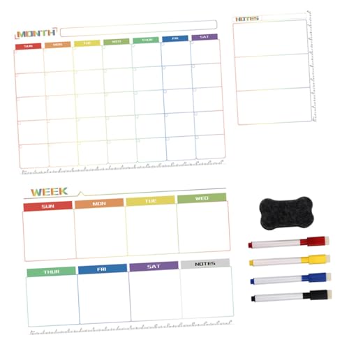 MOTHNUR Magnetisches Notizblock planer Whiteboard Abwischbar Wiederverwendbar mit Monatskalender Bunte Magnettafel für Kühlschrank Küchenorganisation Meal Planner MOTHNUR Magnetisches Notizblock planer Whiteboard Abwischbar Wiederverwendbar mit Monatskalender Bunte Magnettafel für Kühlschrank Küchenorganisation Meal Planner von MOTHNUR