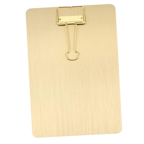 MOTHNUR Metall Klemmbrett Edelstahl Schreibbrett Klemmbrett Speisekarte Halter Büro Schule Restaurant Leicht und Ergonomisch für Notizen Dokumente von MOTHNUR