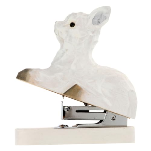 MOTHNUR Mini Holz tacker Alpaka Stil Handgefertigter Kleiner Tier heftgerät Lustiges Dekoratives Schreibtischzubehör Praktisch Funktional fürs Büro und Unterwegs von MOTHNUR