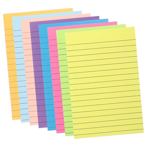 MOTHNUR Multifunktionale Haftnotizen Farben Selbstklebende Wiederablösbare Memo Sticker für Büro Schule Scrapbook Farbige Index Streifen Beschreibbare Notizzettel von MOTHNUR