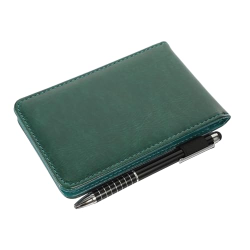 MOTHNUR Multifunktionales Notizbuch aus hochwertigem PU – kleines handliches Notizheft mit dickem Innenteil und edlem Einband als Terminplaner und Journal für unterwegs mit Stift von MOTHNUR