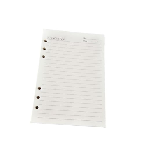 MOTHNUR Nachfüllpapier Liniert Lose Einlagen für Ringbuch Notizbuch Planer für Männer Frauen Alltag Büro Schule von MOTHNUR