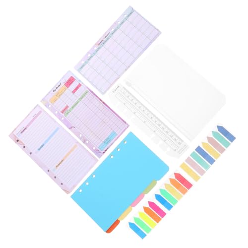 MOTHNUR Nachfüllpapier Professionelles Liniertes Loose Leaf Papier Praktische Einlagen für Ringbuch Notizbücher Geeignet für Wochenplan und Budgetierung Vielseitig Einsetzbar von MOTHNUR