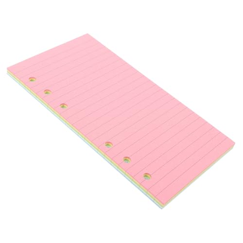 MOTHNUR Nachfüllpapier Ringbuch Papier Einlagen Farben Liniert Nachfüllbare Notizbuch Ersatzblätter für Organizer Planer Büro und Schule von MOTHNUR