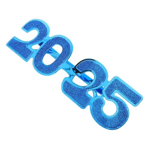 MOTHNUR Neujahrsbrille Blaues Elektrobeschichtetes Party Accessoire Glänzende Zahlenbrille für Silvester Feiern und Festliche Foto Requisiten Unisex MOTHNUR Neujahrsbrille Blaues Elektrobeschichtetes Party Accessoire Glänzende Zahlenbrille für Silvester Feiern und Festliche Foto Requisiten Unisex von MOTHNUR