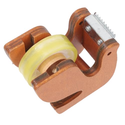 MOTHNUR Niedlicher Holz klebebandspender Pigeon Tisch klebebandhalter für Büro und Zuhause Tragbarer Glatter Desktop klebebandabroller für Transparente und Dekorative Klebebänder von MOTHNUR