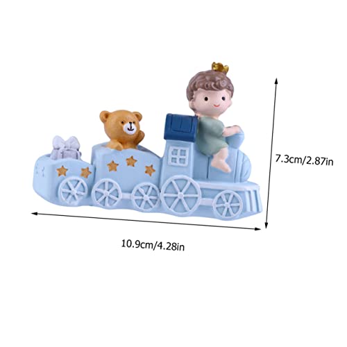 MOTHNUR Niedlicher Zug Cake Topper Zug Deko für Geburtstagstorte Kinderzimmer Dekoration Cartoon Ornament für Festliche Dessertgestaltung von MOTHNUR