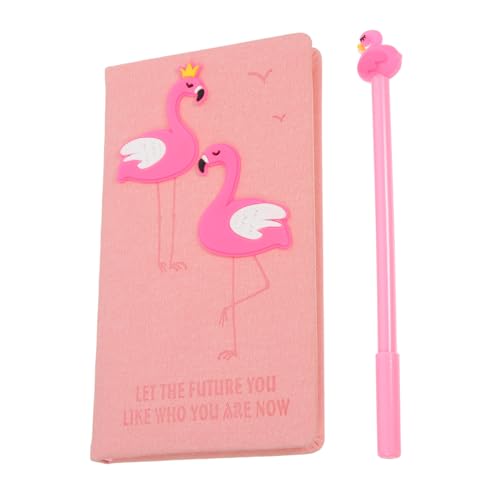 MOTHNUR Notizbuch mit Stiftehalter Süßes Flamingo Journal für Schüler und Büro Dicke Hochwertiger Einband Tragbarer Notizblock für Arbeit und Reisen von MOTHNUR