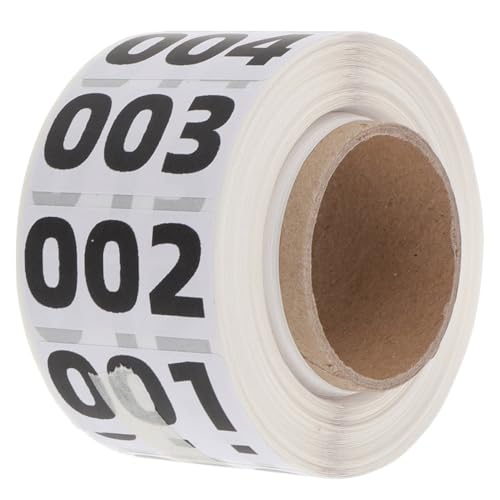 MOTHNUR Nummerierte Aufkleber Selbstklebend Zahlen Sticker für Inventar Lagerbeschriftung Langlebig Reißfest Klare Nummerierung für Lager Maschinen Geräte MOTHNUR Nummerierte Aufkleber Selbstklebend Zahlen Sticker für Inventar Lagerbeschriftung Langlebig Reißfest Klare Nummerierung für Lager Maschinen Geräte von MOTHNUR