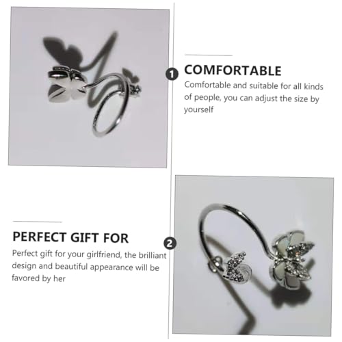 MOTHNUR Offener Ring mit Perlen Muschel und Zirkonia Verstellbarer Schmetterlings Fingerschmuck Modische Nageldekoration für Damen Langlebiges Design für Besondere Anlässe MOTHNUR Offener Ring mit Perlen Muschel und Zirkonia Verstellbarer Schmetterlings Fingerschmuck Modische Nageldekoration für Damen Langlebiges Design für Besondere Anlässe von MOTHNUR
