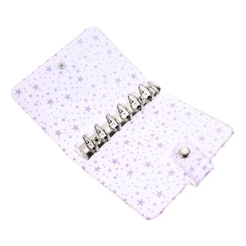MOTHNUR PVC Notizbuch Hülle mit Druckknopf Bunte Loseblatt Planer Schutzhülle Wiederverwendbar Kratzfest für Scrapbook Binder Organizer und Notizblock Schutz Vielseitig Einsetzbar von MOTHNUR