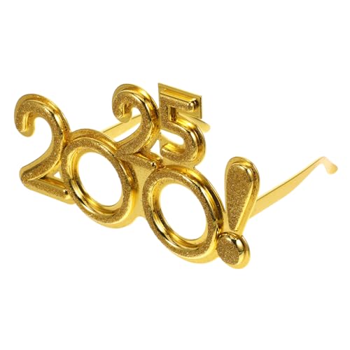 MOTHNUR Partybrille mit Goldfarbenem Glitzer und Ausrufezeichen Lustige Karnevalsbrille aus Robustem Pc Material für Silvester und Neujahrsfeiern Vielseitiges Party Accessoire MOTHNUR Partybrille mit Goldfarbenem Glitzer und Ausrufezeichen Lustige Karnevalsbrille aus Robustem Pc Material für Silvester und Neujahrsfeiern Vielseitiges Party Accessoire von MOTHNUR