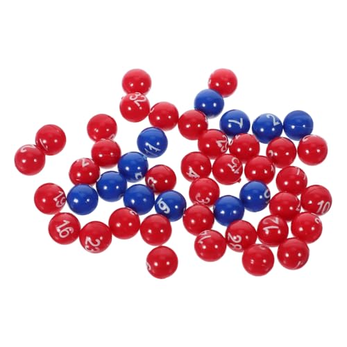 MOTHNUR Raffle Balls Lotteriekugeln Klein Kunststoffspielbälle mit Klarer Nummerierung für Bingo Partyspiele Langlebig Bruchsicher Leicht Tragbar Geeignet für Veranstaltungen von MOTHNUR