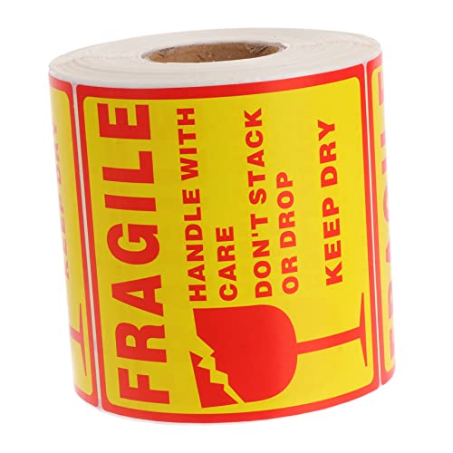 MOTHNUR Rote gelbe Fragile Aufkleber Warnetiketten für Verpackung Handle With Care Warnhinweise Selbstklebend für Kartons Papier Holz Versand MOTHNUR Rote gelbe Fragile Aufkleber Warnetiketten für Verpackung Handle With Care Warnhinweise Selbstklebend für Kartons Papier Holz Versand von MOTHNUR