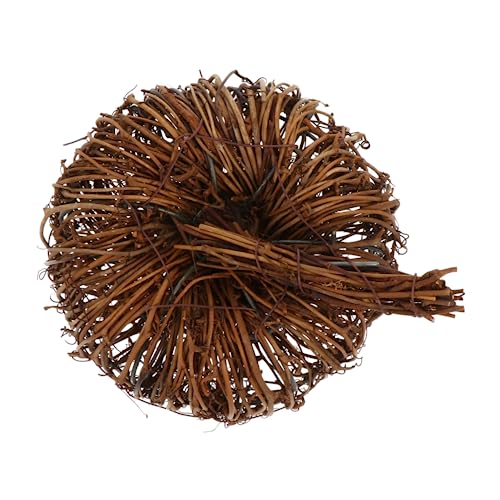 MOTHNUR Simulierter Rattan Kürbis Handgefertigt Leichtes Halloween Herbstdeko Tisch Ornament für Party und Dekoration von MOTHNUR