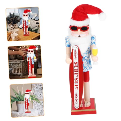 MOTHNUR Sommerlicher Holz Dekofigur Strand Design Handbemalt Kleine Holzfigur Tropische Weihnachtsdeko für Wohnzimmer Schlafzimmer und Büro Geschenkidee von MOTHNUR