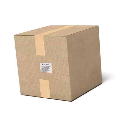 MOTHNUR Suffocation Warning Labels Selbstklebende Erstickungsgefahr Aufkleber Warnhinweis für Verpackungen Versand und Kunststoffbeutel Schutz von MOTHNUR