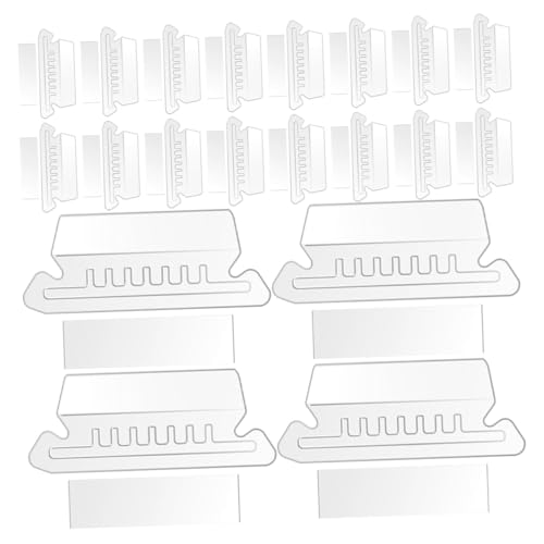 MOTHNUR Teiliges Transparente PVC Hängeregister Tabs Abnehmbar Beschriftungsschildchen für Aktenordner Büro Studenten zur Einfachen Ordner Dokumentenorganisation von MOTHNUR