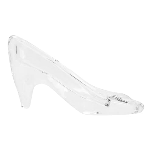 MOTHNUR Transparente Mini Kristallschuh Dekoration mit Herzform Kreative Wohn und Hochzeitstisch Deko Geschenkidee für Freundin Familie Stilvolles Accessoire für Büro und Zuhause von MOTHNUR