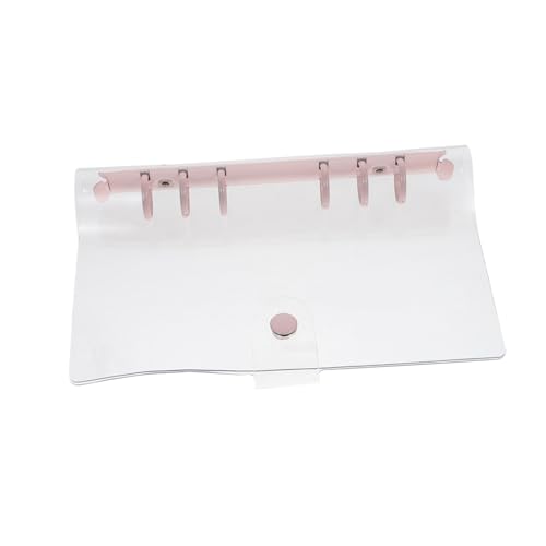 MOTHNUR Transparente PVC Loose Leaf Mappe mit Elastischem Band Schützender Reise Ordner für Schule Büro Vielseitige Lose Hülle für Notizbücher Tagebücher Leicht und Praktisch für Studenten von MOTHNUR