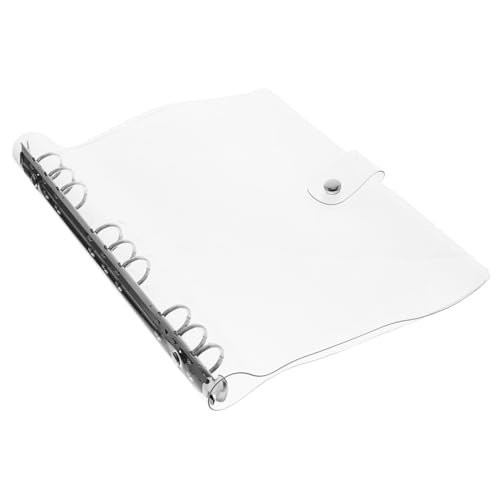 MOTHNUR Transparente Ringbuch Hülle Kunststoff Notizbuch Umschlag Leicht Rutschfest Büro Schule Organizer Schutzhülle für Lose Notizbuch Zubehör von MOTHNUR