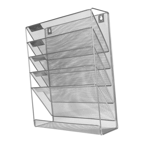 MOTHNUR Wandhängender Mehrschicht Datei Organizer aus Metall Stabiler Wandbehälter für Büro und Hausdokumente Platzsparender Praktischer Aktenhalter für Bücher und Umschläge MOTHNUR Wandhängender Mehrschicht Datei Organizer aus Metall Stabiler Wandbehälter für Büro und Hausdokumente Platzsparender Praktischer Aktenhalter für Bücher und Umschläge von MOTHNUR