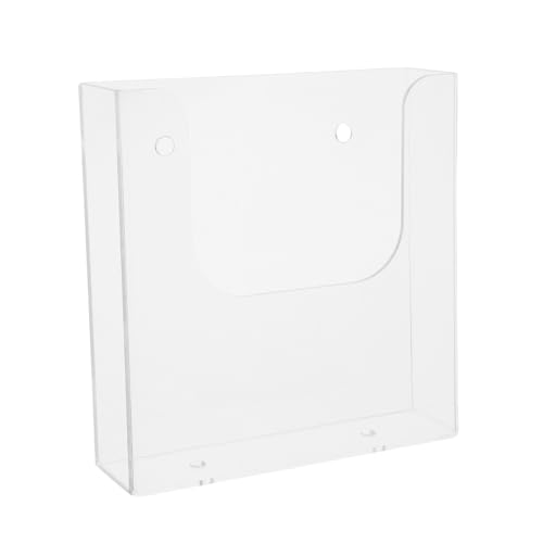 MOTHNUR Wandmontierter Transparenter Magazinhalter aus Hochwertigem Material Stabiler Büroorganizer mit Klarem Design Vielseitiger Vertikaler Dateiordner für Zeitschriften Prospekte und von MOTHNUR