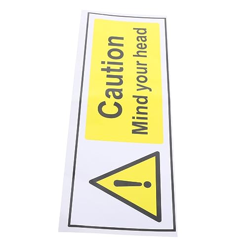 MOTHNUR Warnschild Selbstklebend Ölbeständig Sicherheitsaufkleber Hinweisschild zur Warnung und Erinnerung für Innen und Außenbereiche von MOTHNUR
