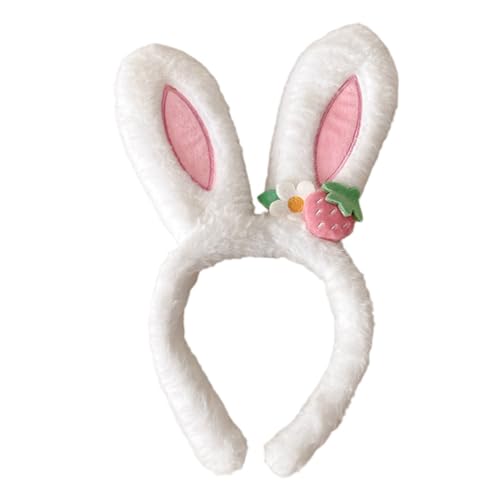 MOTHNUR Weiches Kaninchenohr Haarband Plüsch Stirnband mit Süßen Weißen Hasenohren Leichtes Party und Festival Accessoire für Erwachsene Geeignet als Fotorequisite und Kostümzubehör MOTHNUR Weiches Kaninchenohr Haarband Plüsch Stirnband mit Süßen Weißen Hasenohren Leichtes Party und Festival Accessoire für Erwachsene Geeignet als Fotorequisite und Kostümzubehör von MOTHNUR
