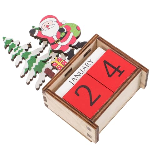 MOTHNUR Weihnachtlicher Adventskalender aus Holz mit Drehbaren Blöcken Tischdekoration für Xmas Countdown DIY Weihnachtsdeko für Zuhause als für Familie und Freunde MOTHNUR Weihnachtlicher Adventskalender aus Holz mit Drehbaren Blöcken Tischdekoration für Xmas Countdown DIY Weihnachtsdeko für Zuhause als für Familie und Freunde von MOTHNUR