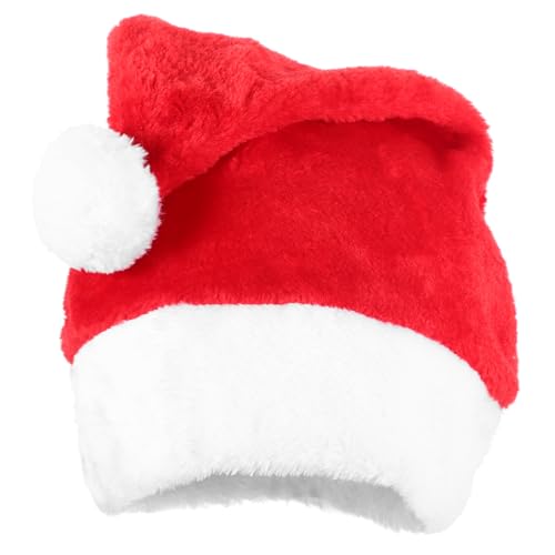 MOTHNUR Weihnachtsmütze aus Weichem Plüsch Warme Nikolausmütze für Erwachsene Komfortabler Weihnachtsmann Hut Festliche Partydeko und Fotorequisite für Weihnachtsfeiern Unisex Rot MOTHNUR Weihnachtsmütze aus Weichem Plüsch Warme Nikolausmütze für Erwachsene Komfortabler Weihnachtsmann Hut Festliche Partydeko und Fotorequisite für Weihnachtsfeiern Unisex Rot von MOTHNUR