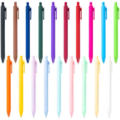 MOTIBACK Kugelschreiber Set - 19 Stück Pastell Kugelschreiber mit 0,7 mm schwarzer Mine, Kugelschreiber Set für Schule, Büro & Studium, Elegante Schreibgeräte in Sanften Farbtönen MOTIBACK Kugelschreiber Set - 19 Stück Pastell Kugelschreiber mit 0,7 mm schwarzer Mine, Kugelschreiber Set für Schule, Büro & Studium, Elegante Schreibgeräte in Sanften Farbtönen von MOTIBACK