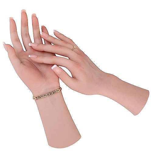 MOTLEYBEAN Realistische weibliche Hand aus Silikon, Lebensgröße, weibliches Modell, Hand zum Zeigen von Schmuck, Prankster, Halloween-Requisiten, Fotografie-Requisiten (braun, rechte Hand mit Skelett) MOTLEYBEAN Realistische weibliche Hand aus Silikon, Lebensgröße, weibliches Modell, Hand zum Zeigen von Schmuck, Prankster, Halloween-Requisiten, Fotografie-Requisiten (braun, rechte Hand mit Skelett) von MOTLEYBEAN