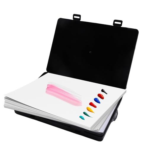 MOTOFITOOL Stay Wet Palette für Acrylmalerei, Nasspaletten-Tablett mit Schwämmen und 120 Papieren für Acrylfarben & Miniaturen, Künstlerstudio & Reisen, langlebiges, auslaufsicheres Design (schwarz) MOTOFITOOL Stay Wet Palette für Acrylmalerei, Nasspaletten-Tablett mit Schwämmen und 120 Papieren für Acrylfarben & Miniaturen, Künstlerstudio & Reisen, langlebiges, auslaufsicheres Design (schwarz) von MOTOFITOOL