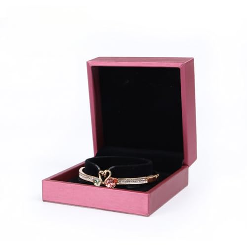 MOTTK Aufbewahrungsbox aus Kunstleder für Halsketten, Anhänger, Ohrringe, luxuriös, weiche Kette, Schmuck-Aufbewahrungsboxen, Schmuck-Präsentationshalter, Kastanienbraun, Armband-Box MOTTK Aufbewahrungsbox aus Kunstleder für Halsketten, Anhänger, Ohrringe, luxuriös, weiche Kette, Schmuck-Aufbewahrungsboxen, Schmuck-Präsentationshalter, Kastanienbraun, Armband-Box von MOTTK