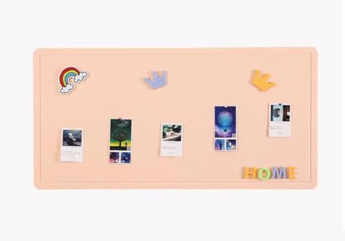 Pinnwand, 40 x 60 cm, selbstklebende Korktafel, Alternative, DIY-Filznadeln, Tafel mit Reißzwecken, faltbar, für Fotos, Memo, Wand, dekoratives Panel (Beige) von MOTTK