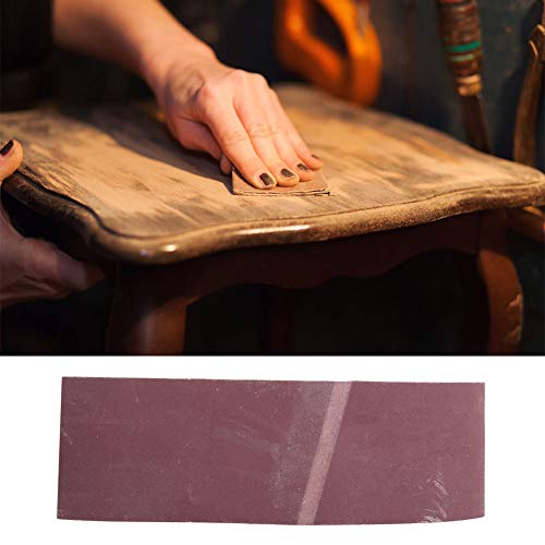 10 Stück 3,9 x 24 Zoll Schleifbänder, 610 x 100 mm Aluminiumoxid-Schleif- und Schärfpapier für Tischbandschleifer, Metallpolieren, Holzlackschleifen (320#) von MOUMOUTEN
