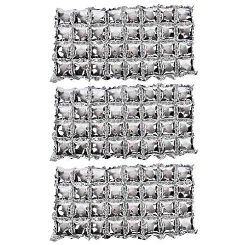 3pcs Aluminiumfolienballons, silberne Fotokabine Hintergrund Wanddekor für Geburtstag Hochzeit Babyparty Party Hintergrunddekoration (Silber) von MOUMOUTEN